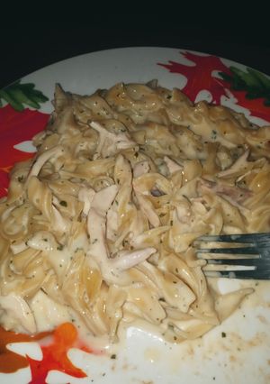 A picture of Creamy Chicken Alfredo.