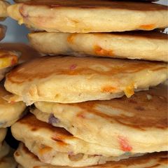 No Sugar Added Banana Sprinkle Pancakes A picture of No Sugar Added Banana Sprinkle Pancakes.