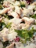 Ensalada de pollo y nueces