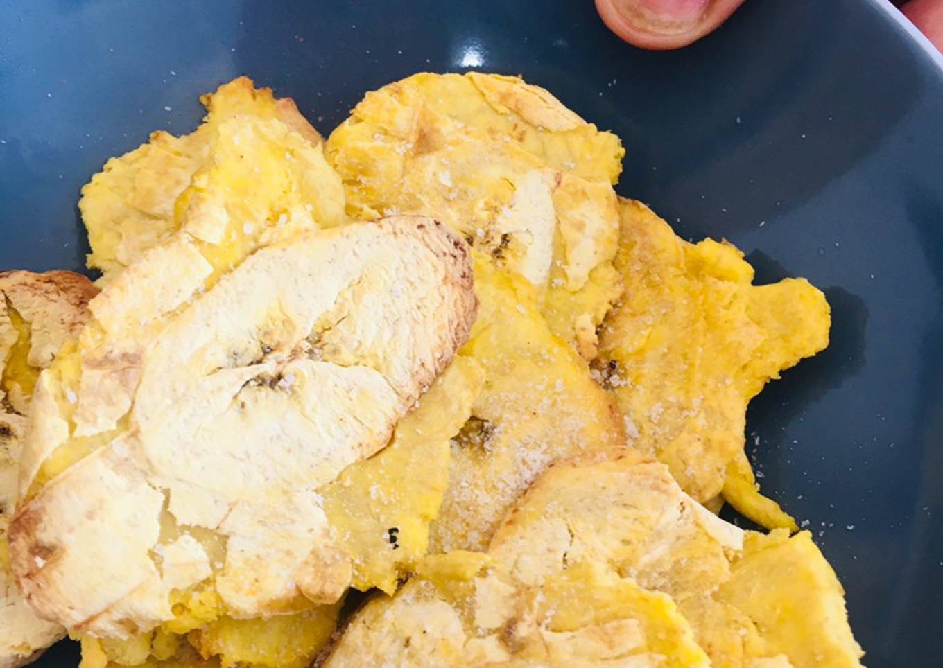 Plátano frito sin aceite