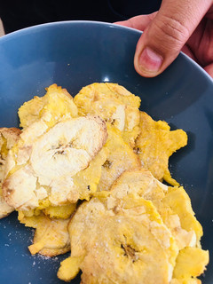 Una foto de Plátano frito sin aceite