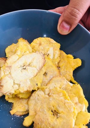 Una foto de Plátano frito sin aceite