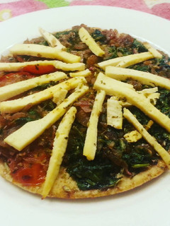 Una foto de Pizza light de Rúcula