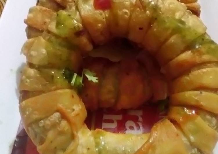 Simple Way to Make Homemade Chicken Potato donut samosa