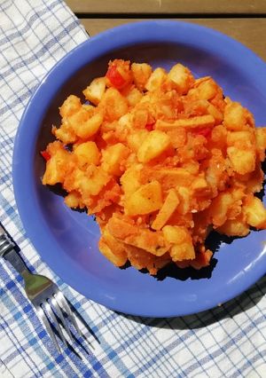 VEGÁN paprikás krumpli recept fotója