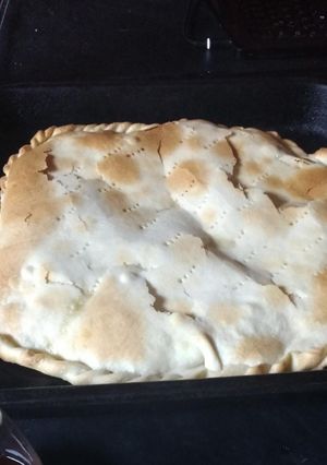 Una foto de Tarta de jamón y queso