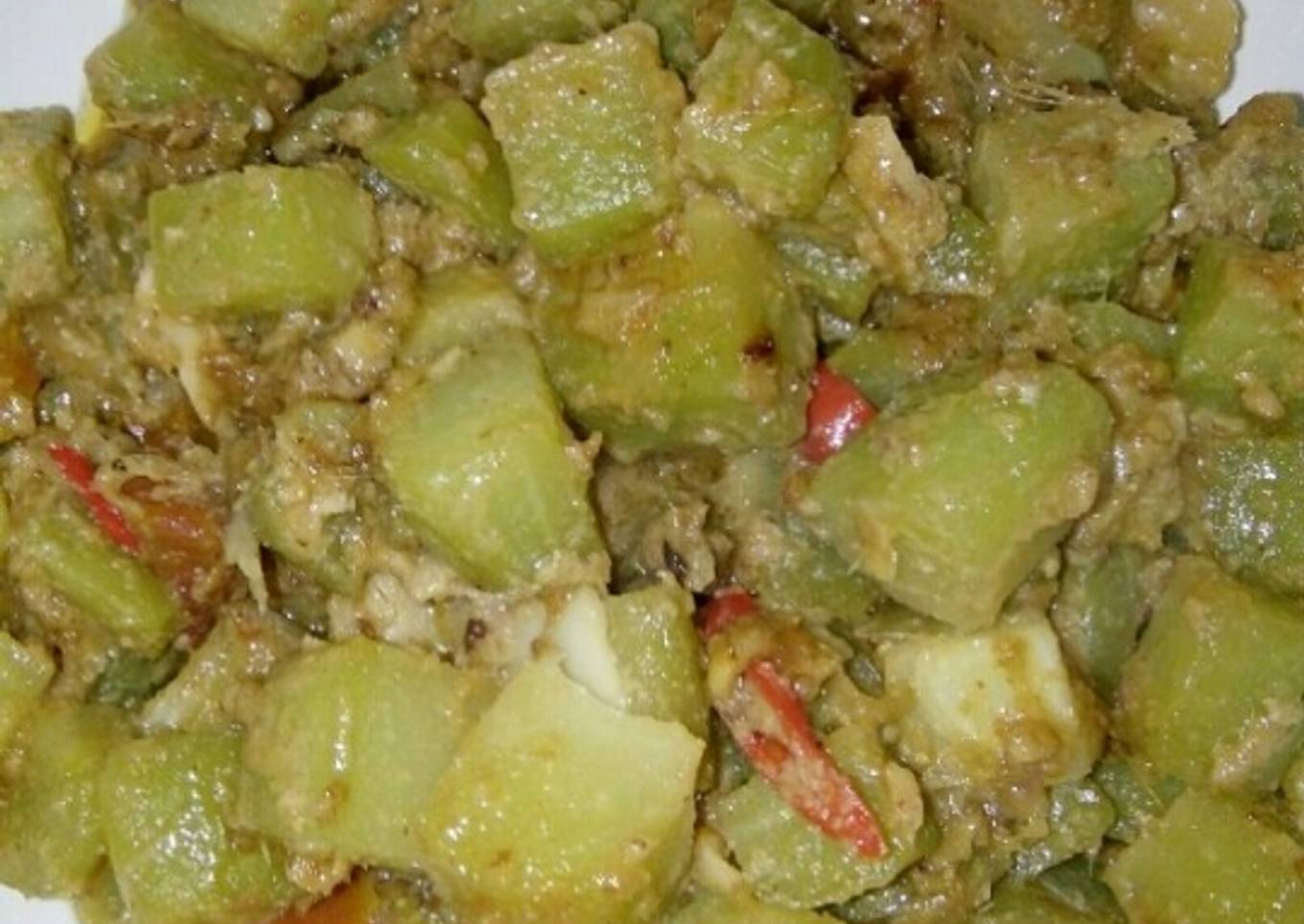 Sayur labu siam spesial kaldu