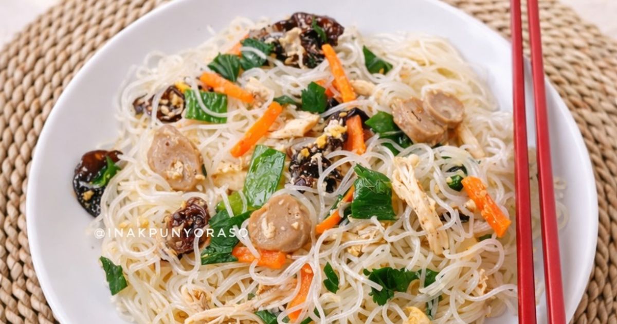 Bihun Goreng Putih Jamur Kuping