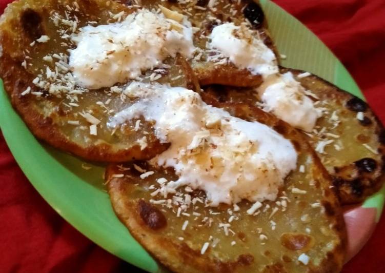 Wheat flour jaggery pancakes