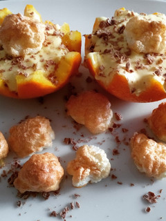 Una foto de Naranjas con queso