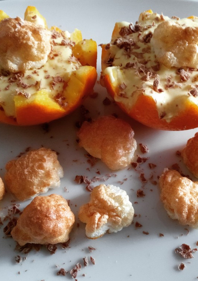 Una foto de Naranjas con queso