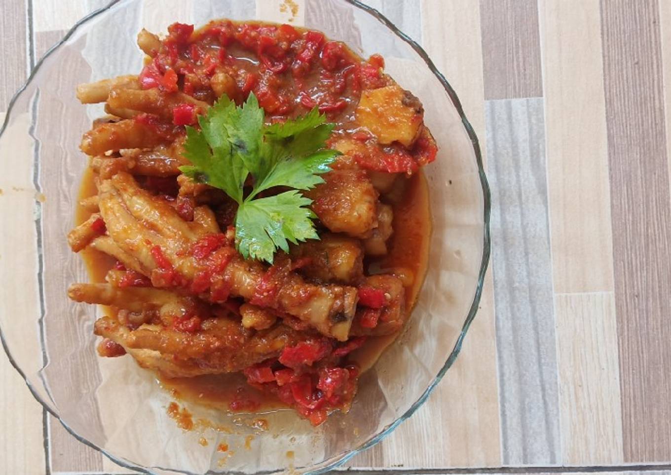 Sambel goreng Ceker