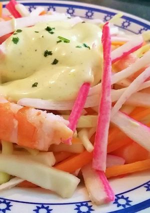 Una foto de Coleslaw con Langostinos (Ensalada de Col)