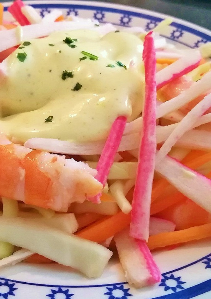 Una foto de Coleslaw con Langostinos (Ensalada de Col)