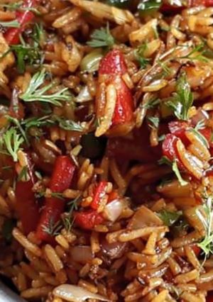 A picture of Schezwan Fried rice.