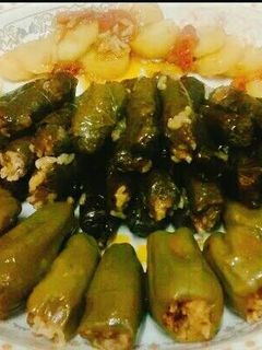 صورة لوصفة محشي ورق عنب وفلفل