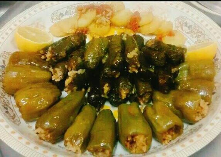 محشي ورق عنب وفلفل