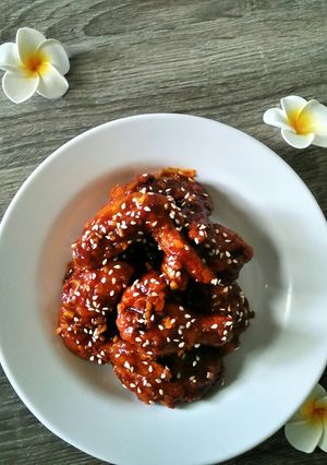 Foto resep Yangnyeom Tongdak – Korean Spicy Chicken Wings