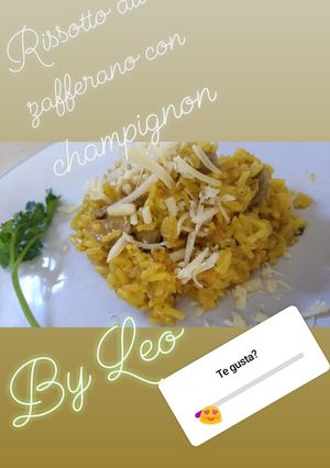 Una foto de Risotto Allo zafferano