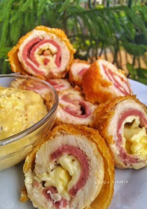 Foto resep Chicken cordon bleu dg creamy sauce