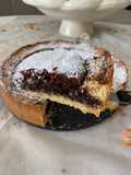 Crostata al cioccolato e nutella con cuore morbido