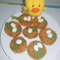 A picture of Bird's nest kabab (ghonsla kabab).