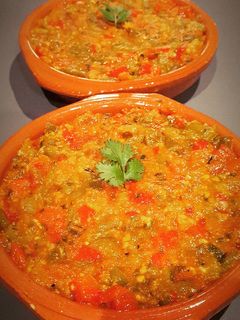 Une photo de Salade cuite tomates / poivrons