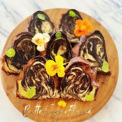 A picture of Chocolate Marble Cake.