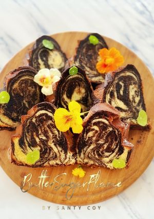 A picture of Chocolate Marble Cake.