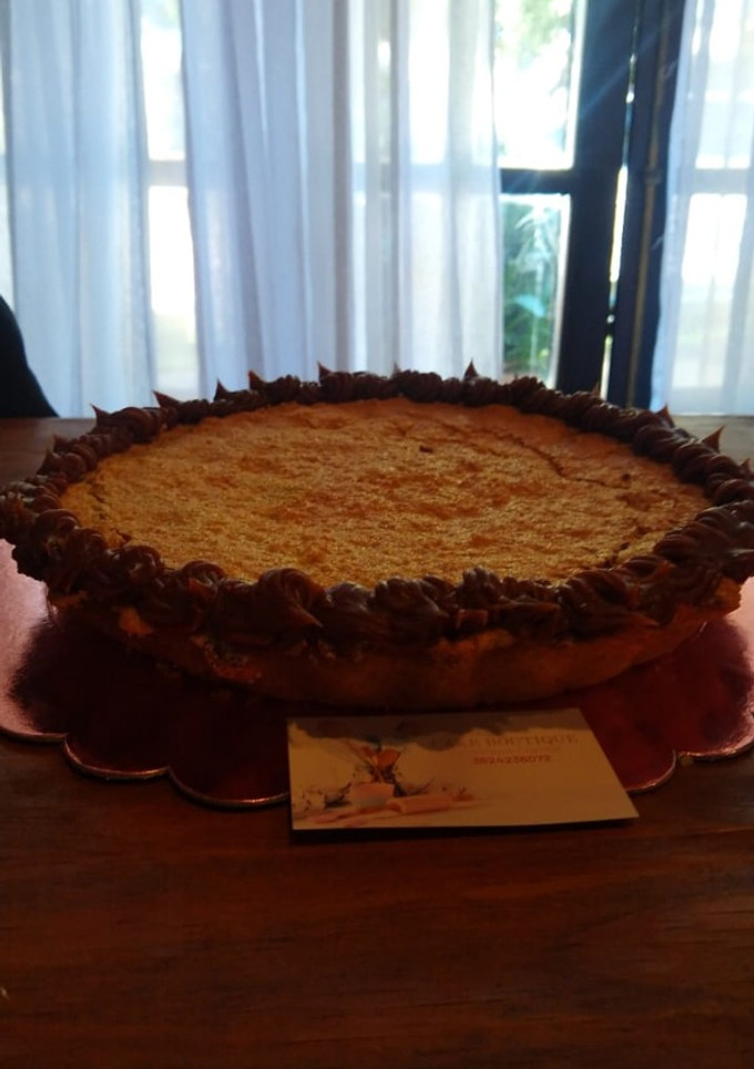 Una foto de Tarta de coco y dulce de leche