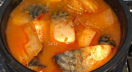 Hình ảnh món Cá nục- mackerel kho kimchi- công thức Maangchi
