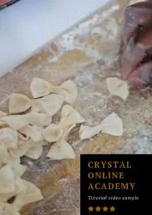 A picture of Making fresh pasta(spaghetti).