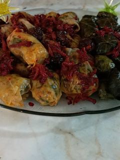عکسی از دستور دلمه کلم و برگ مو خوشمزه