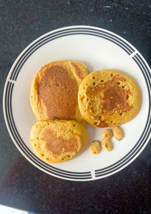 Una foto de Panqueques de avena y zanahoria