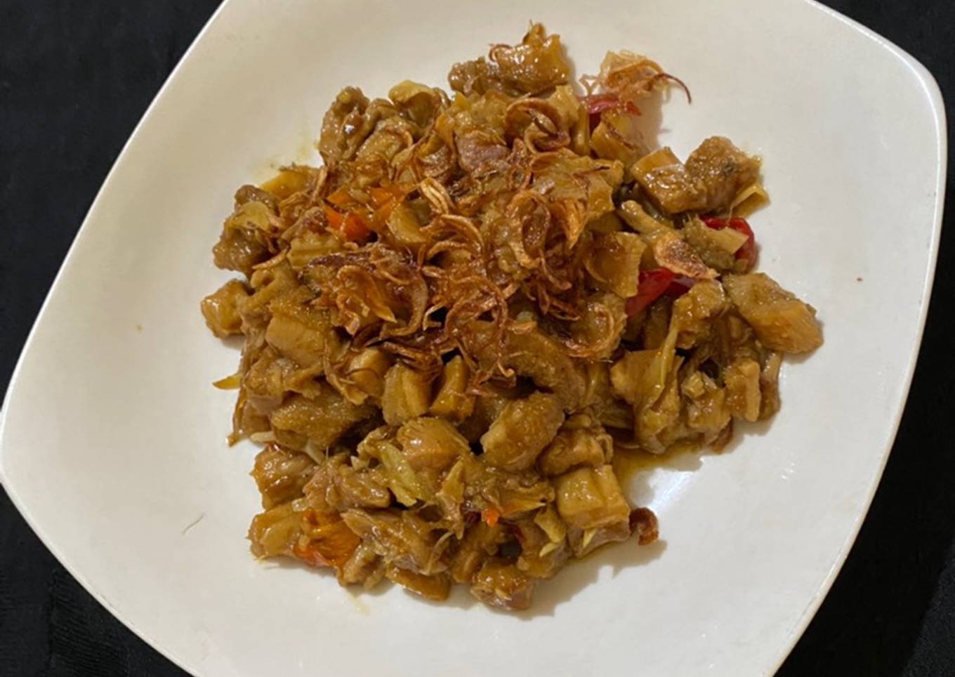 Sambal goreng babad pedas