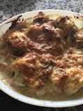 Coliflor con champiñones