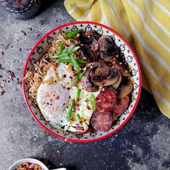 Ramen Noodle Breakfast Bowl A picture of Ramen Noodle Breakfast Bowl.