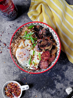 A picture of Ramen Noodle Breakfast Bowl.
