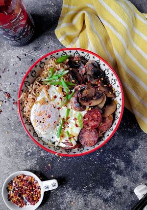 A picture of Ramen Noodle Breakfast Bowl.