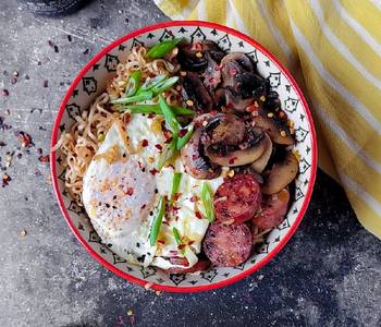 New Recipe Ramen Noodle Breakfast Bowl Very Delicious