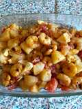 Ensalada de patatas con gambas