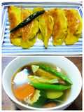 Pan-Fried and Soup Dumplings with Alfalfa Sprouts