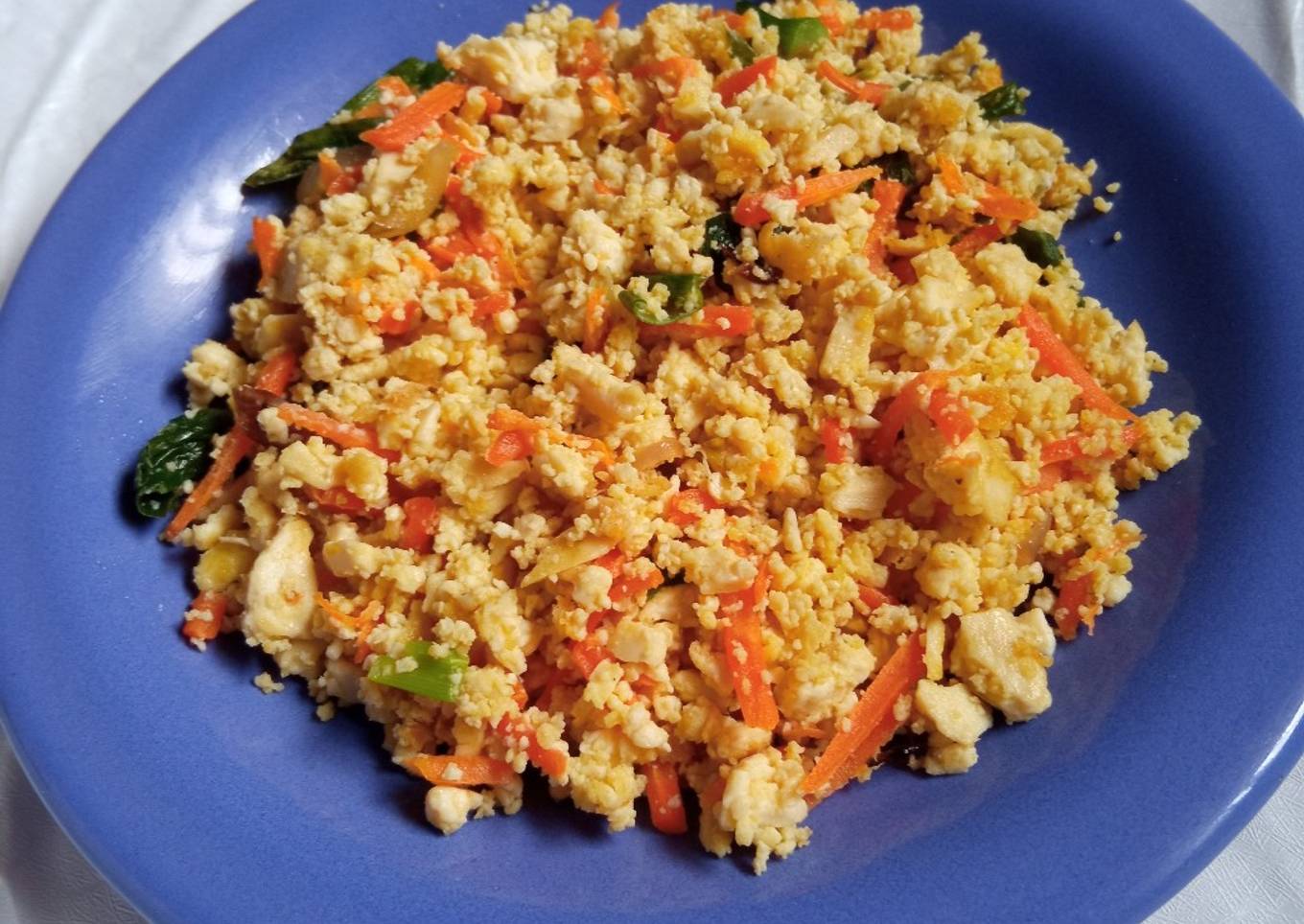 Orak arik tahu sayur