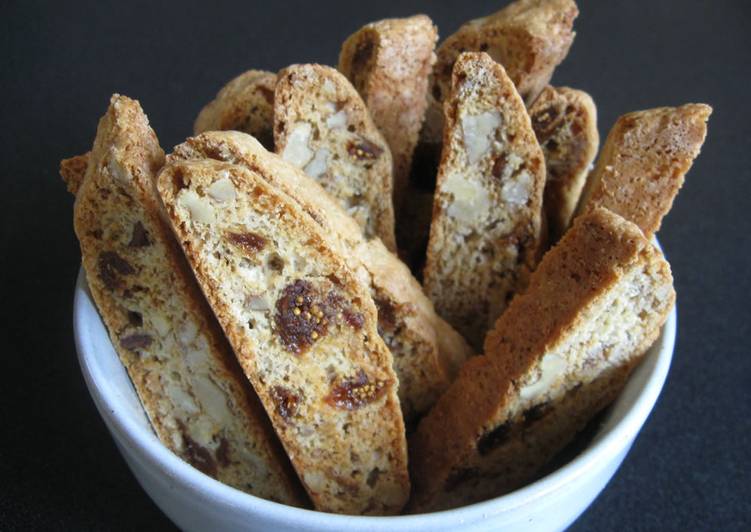 Simple Way to Prepare Award-winning Fig & Walnuts Biscotti