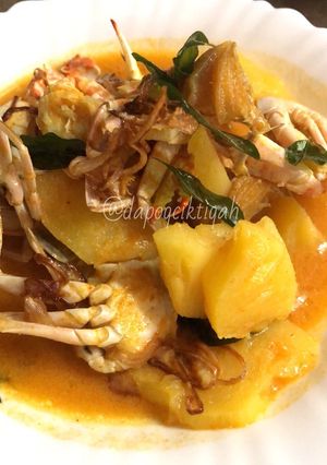 Gambar Gulai tumis darat baby crab bersama nanas 🍍🦀
