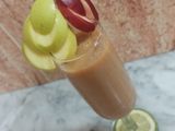 عصير التفاح والخوخ