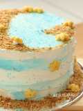 Tutorial Menghias Kue Tema “Pantai” dengan Buttercream (Simple Decor)