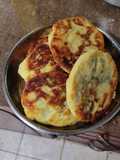 Ground beef filled pancakes