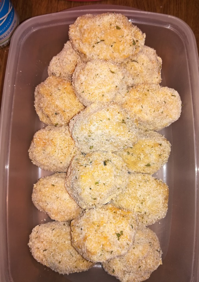 Una foto de Bolas de boniato rellenas de salchicha