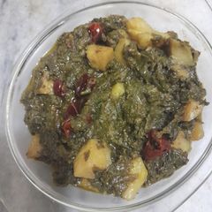 A picture of Aloo Palak masaledar.